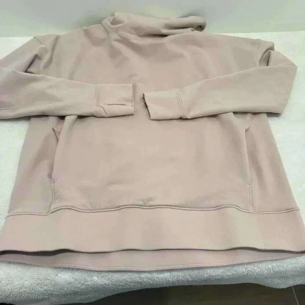 Lululemon Go Forward Blush Pink Pullover‎ Turtleneck Sweatshirt Size 8
